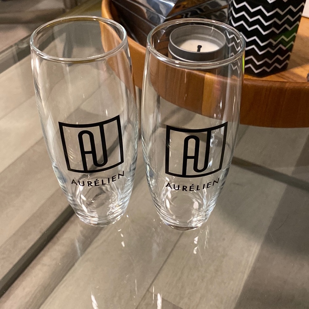 Aurelian stemless champagne flutes